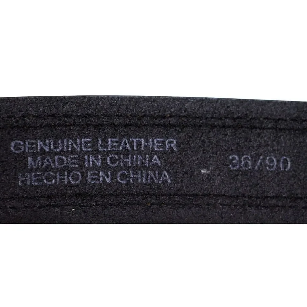 DOCKERS BLACK GENUINE LEATHER 1 3/8